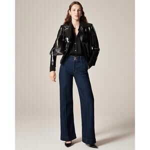 J.Crew Women's 25 Rinse Wash Denim Trouser Jean Stacked Buttons NWT